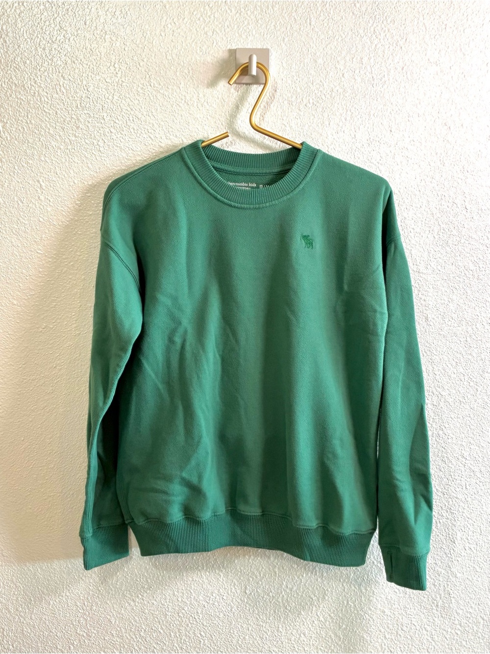 Abercrombie Kids Green Relaxed Fit Crewneck Sweatshirt Size 13/14